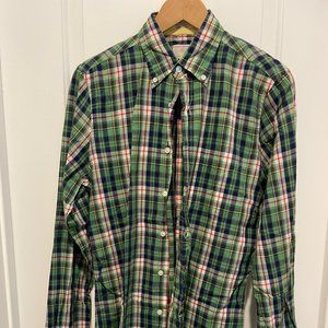 LS, Green and blue Plaid, GANT shirt